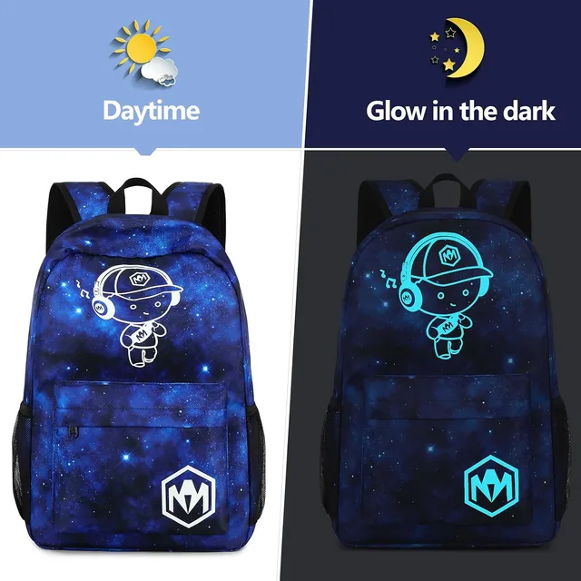 Starry sky school backpack set — product view 2