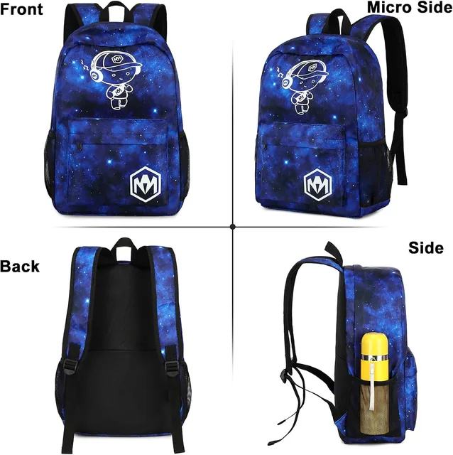 Starry sky school backpack set — product view 5