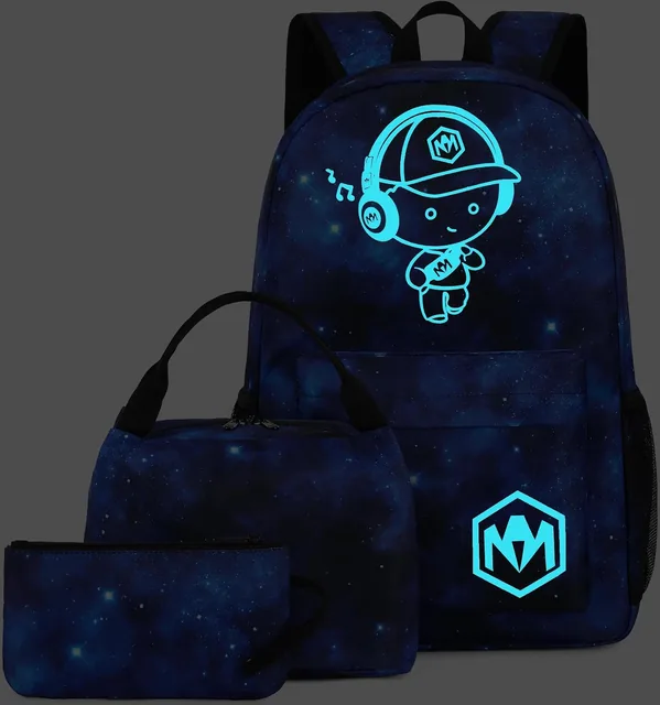 Starry sky school backpack set — product view 8