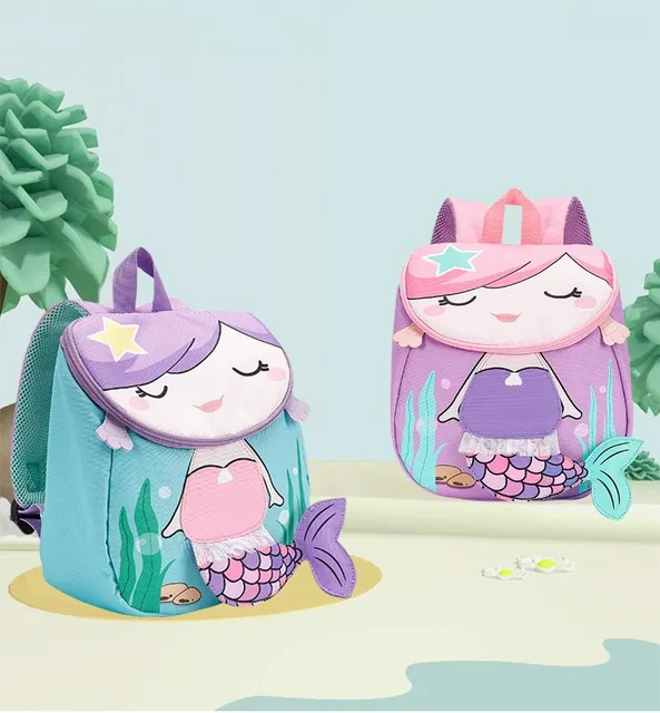 Purple 3D toddler backpack — product view 5