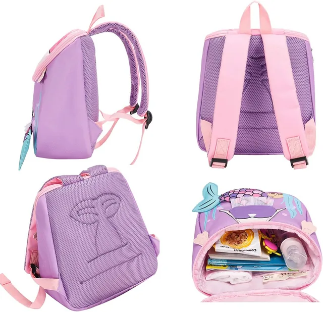 Purple 3D toddler backpack — product view 8