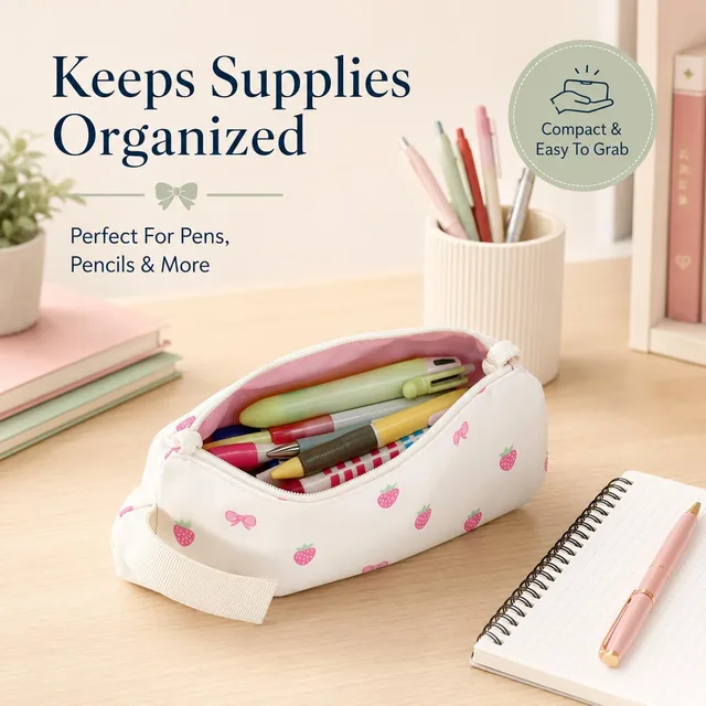 Strawberry bow school set — product view 5